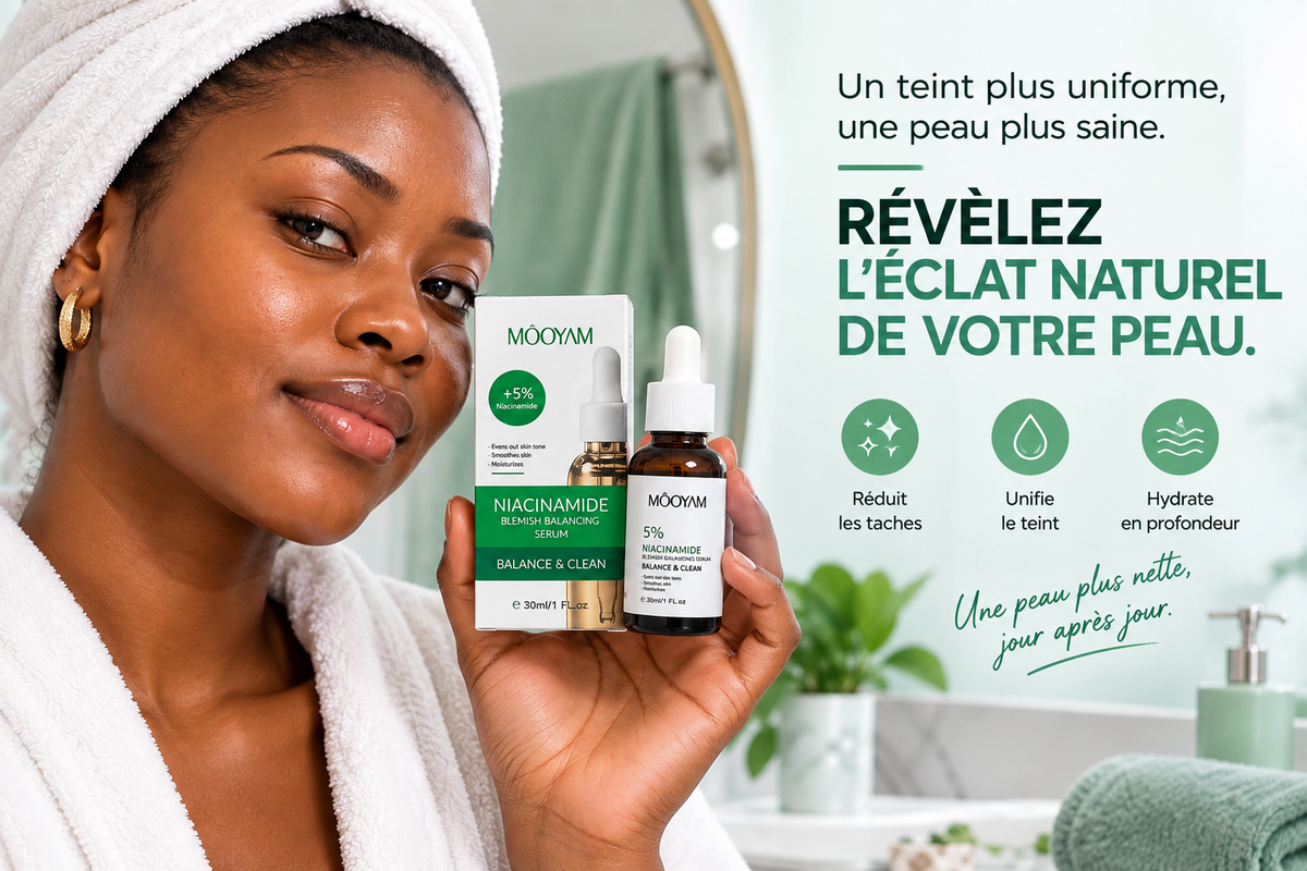 Sérum Niacinamide 5% Anti-Imperfections & Éclat™_
MÔOYAM 30 ml